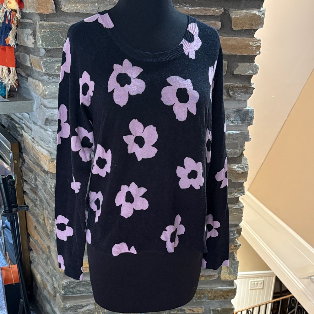 Sanctuary Black and Pink Sweater